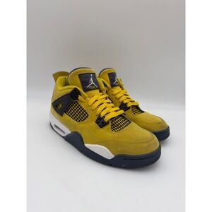 Air Jordan 4 Retro Lightning 2021 Tour Yellow Black White 408452-700 Mens Size 7